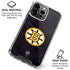 NHL Boston Bruins Distressed iPhone 15 Pro Clear Case